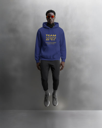 TEAM 247 ROYAL BLUE PERFORMANCE HOODIE