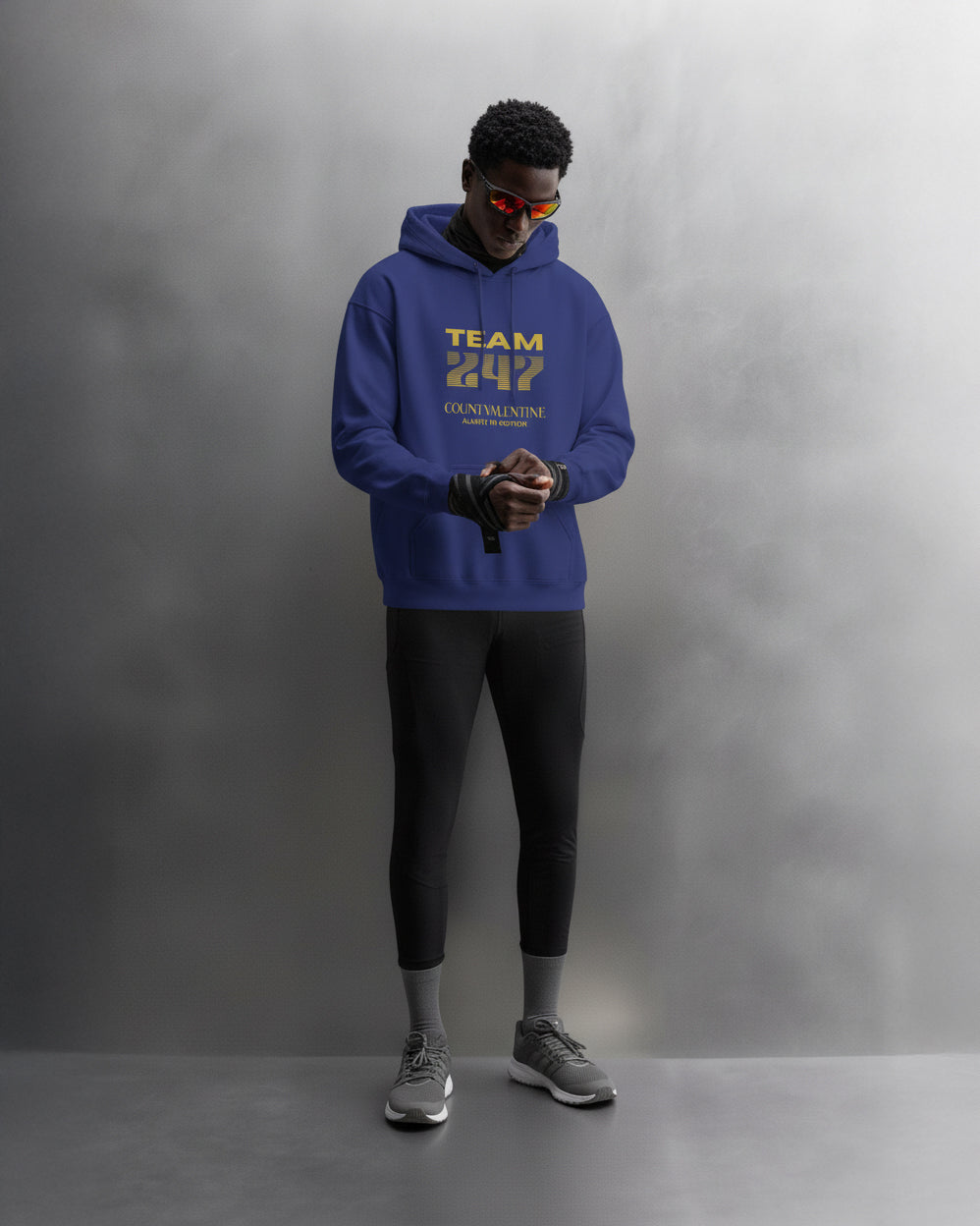 TEAM 247 ROYAL BLUE PERFORMANCE HOODIE