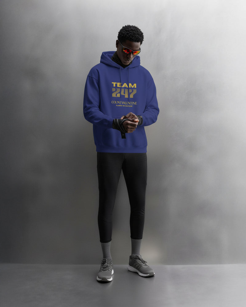 TEAM 247 ROYAL BLUE PERFORMANCE HOODIE