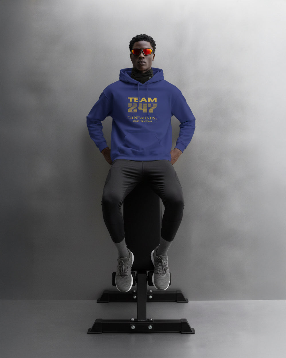 TEAM 247 ROYAL BLUE PERFORMANCE HOODIE