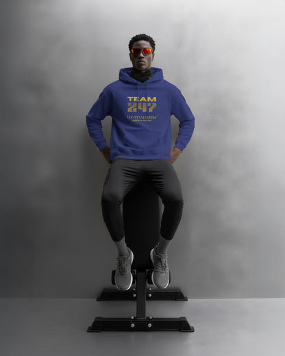 TEAM 247 ROYAL BLUE PERFORMANCE HOODIE