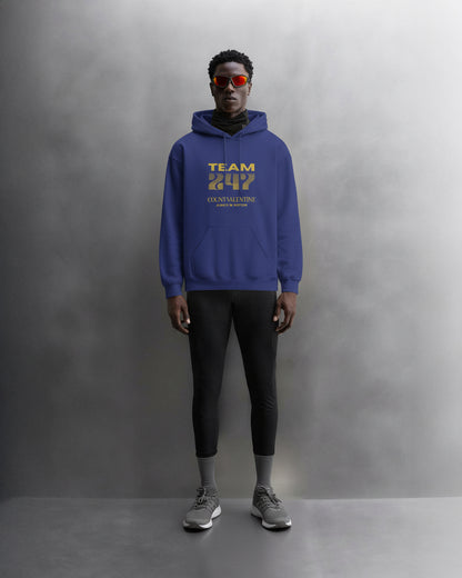 TEAM 247 ROYAL BLUE PERFORMANCE HOODIE