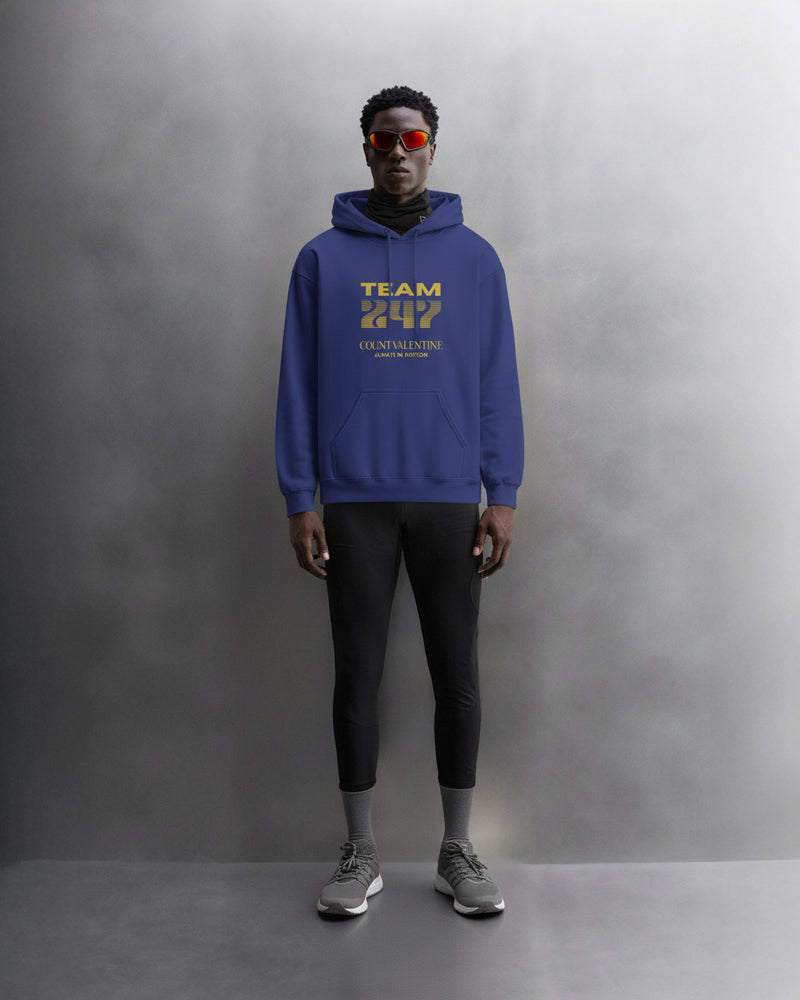 TEAM 247 ROYAL BLUE PERFORMANCE HOODIE