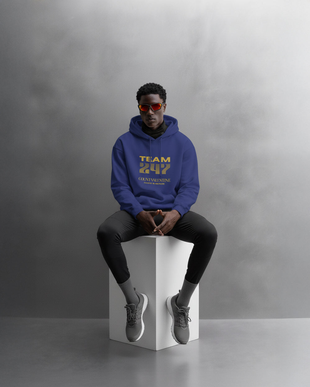 TEAM 247 ROYAL BLUE PERFORMANCE HOODIE