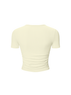 Ruched Bodycon Crop Top