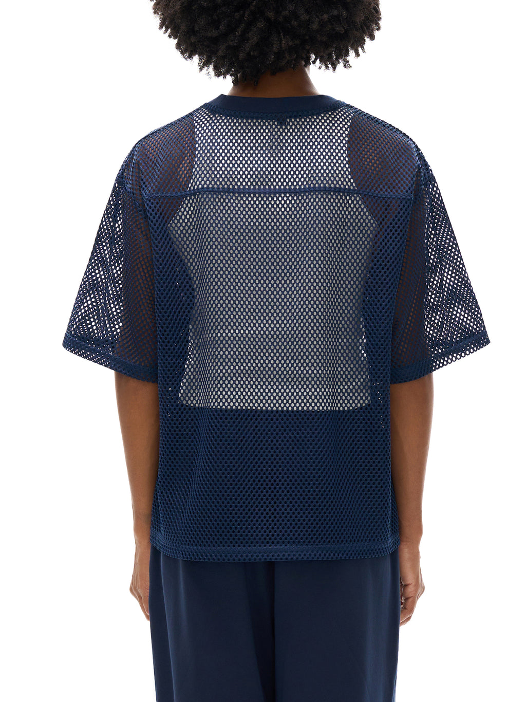 See-through Boxy Net T-Shirt-W