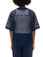 See-through Boxy Net T-Shirt-W