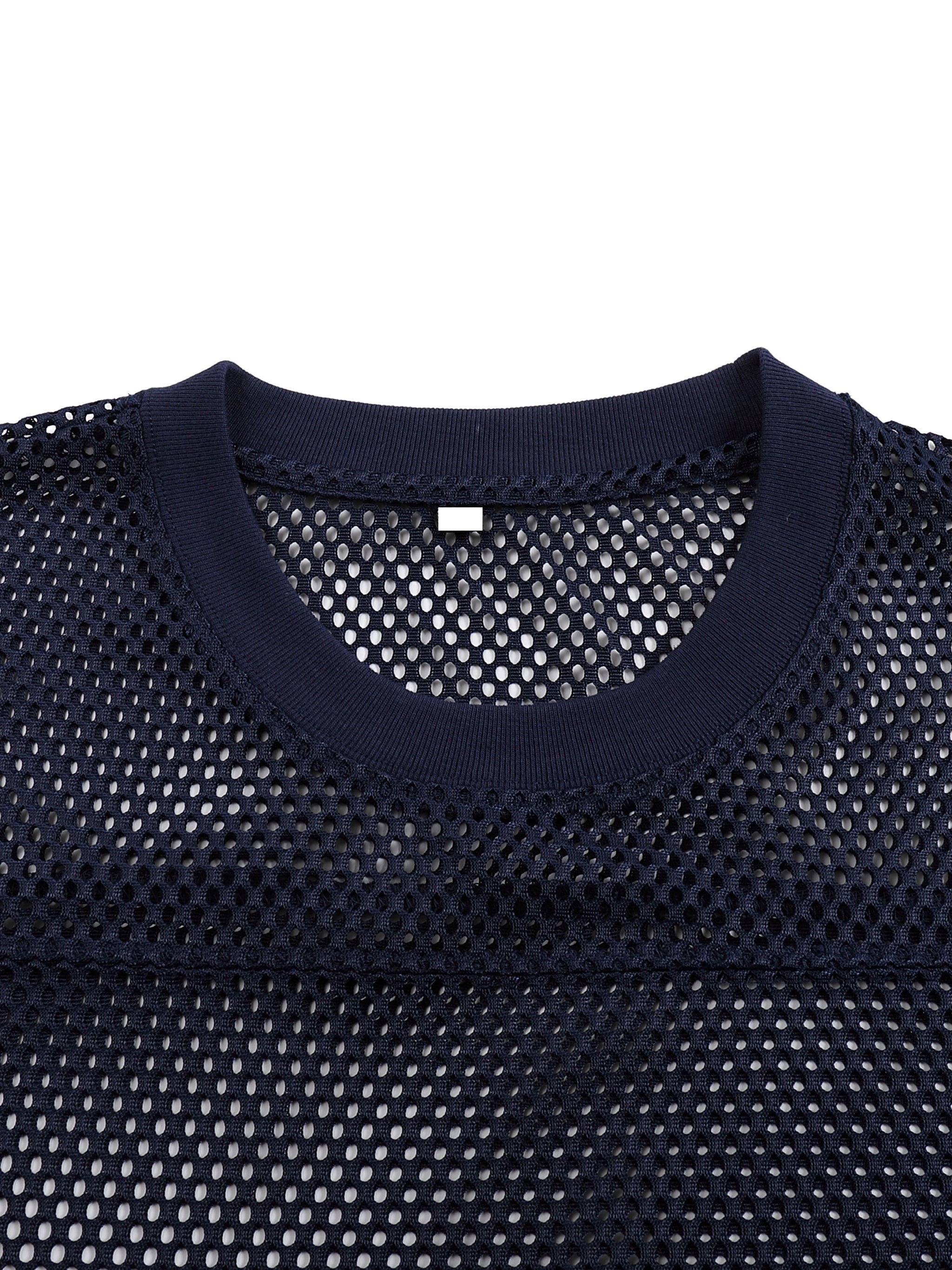 See-through Boxy Net T-Shirt-W