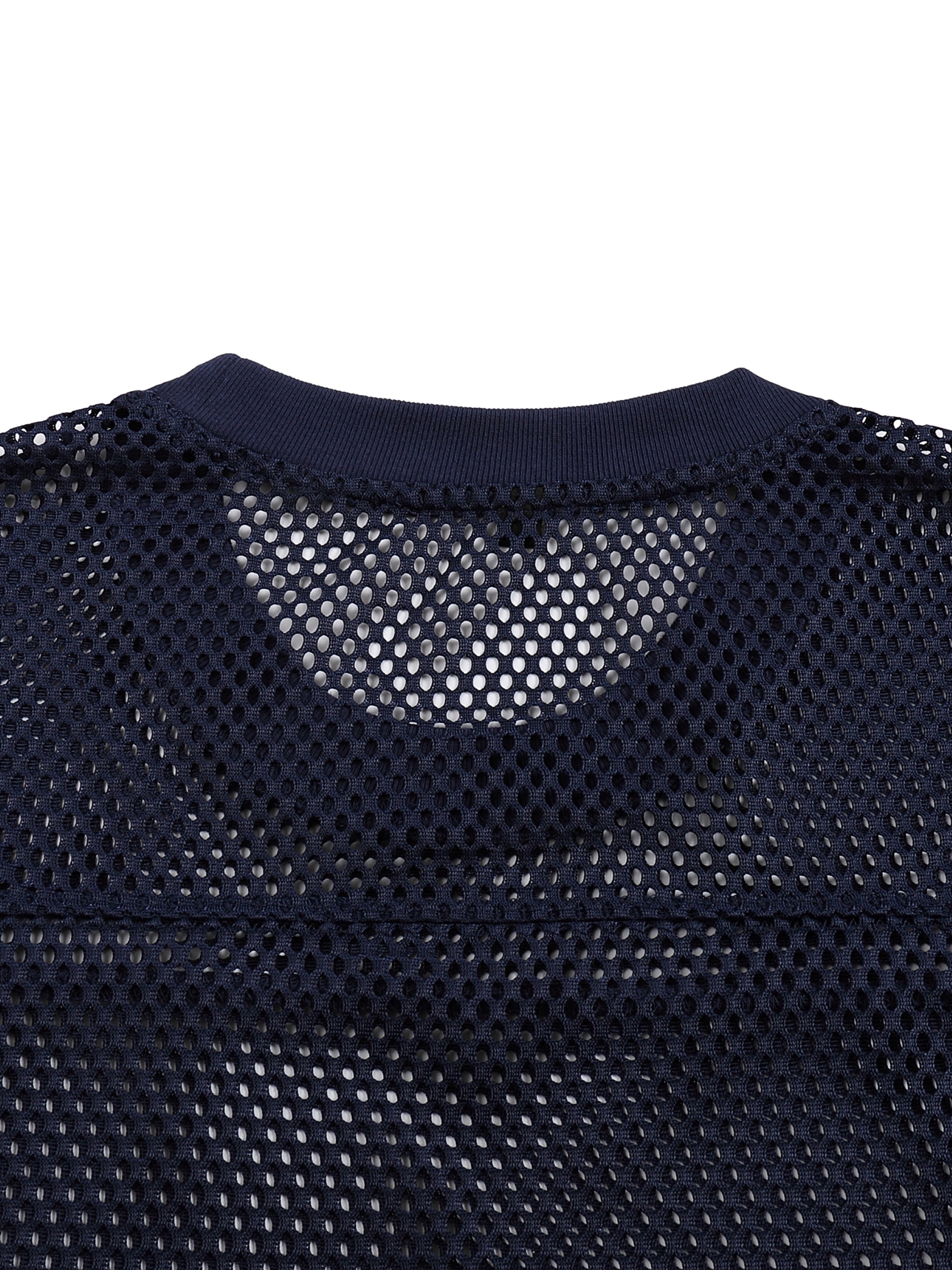 See-through Boxy Net T-Shirt-M