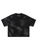 See-through Boxy Net T-Shirt-W