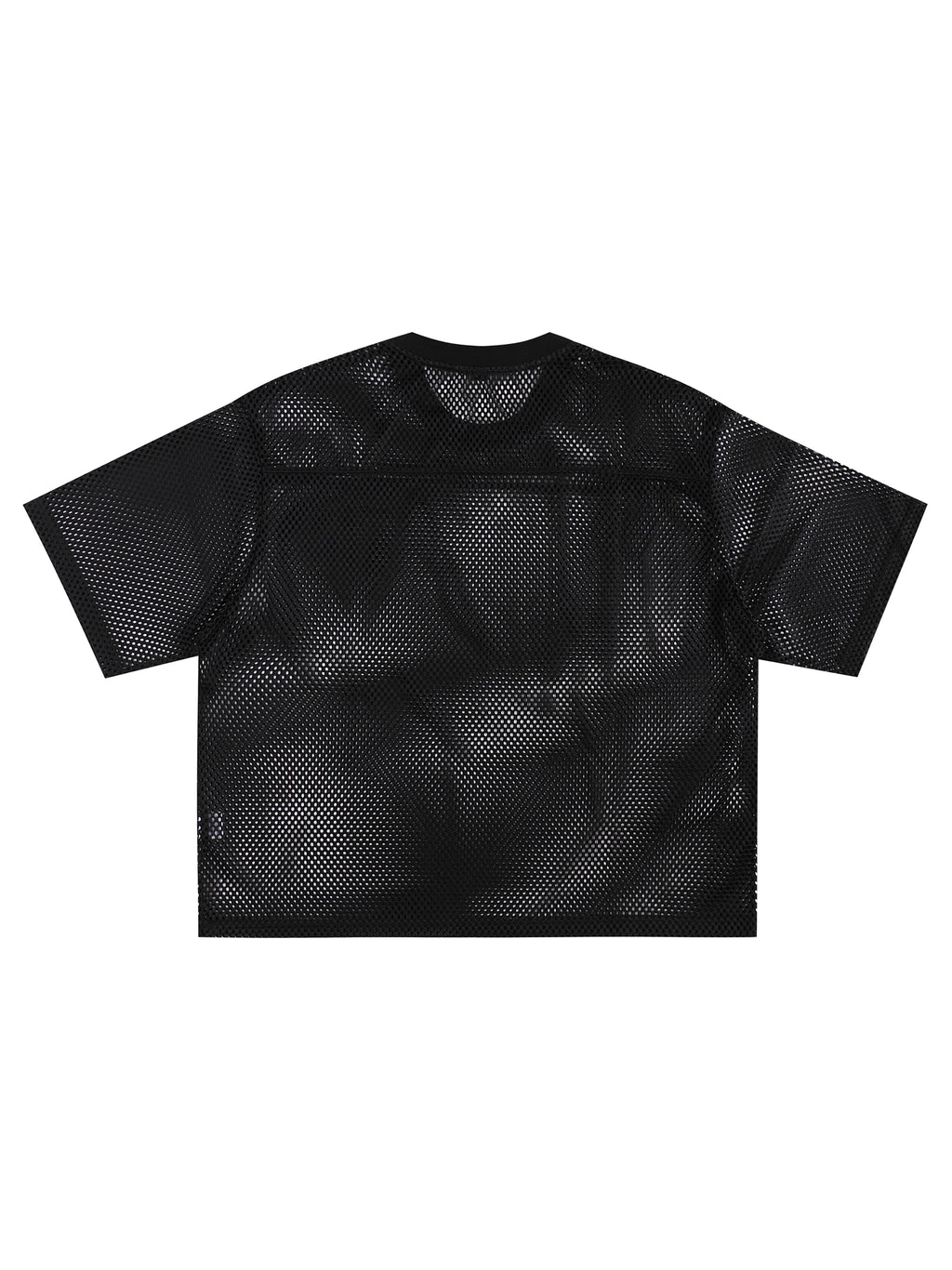 See-through Boxy Net T-Shirt-W