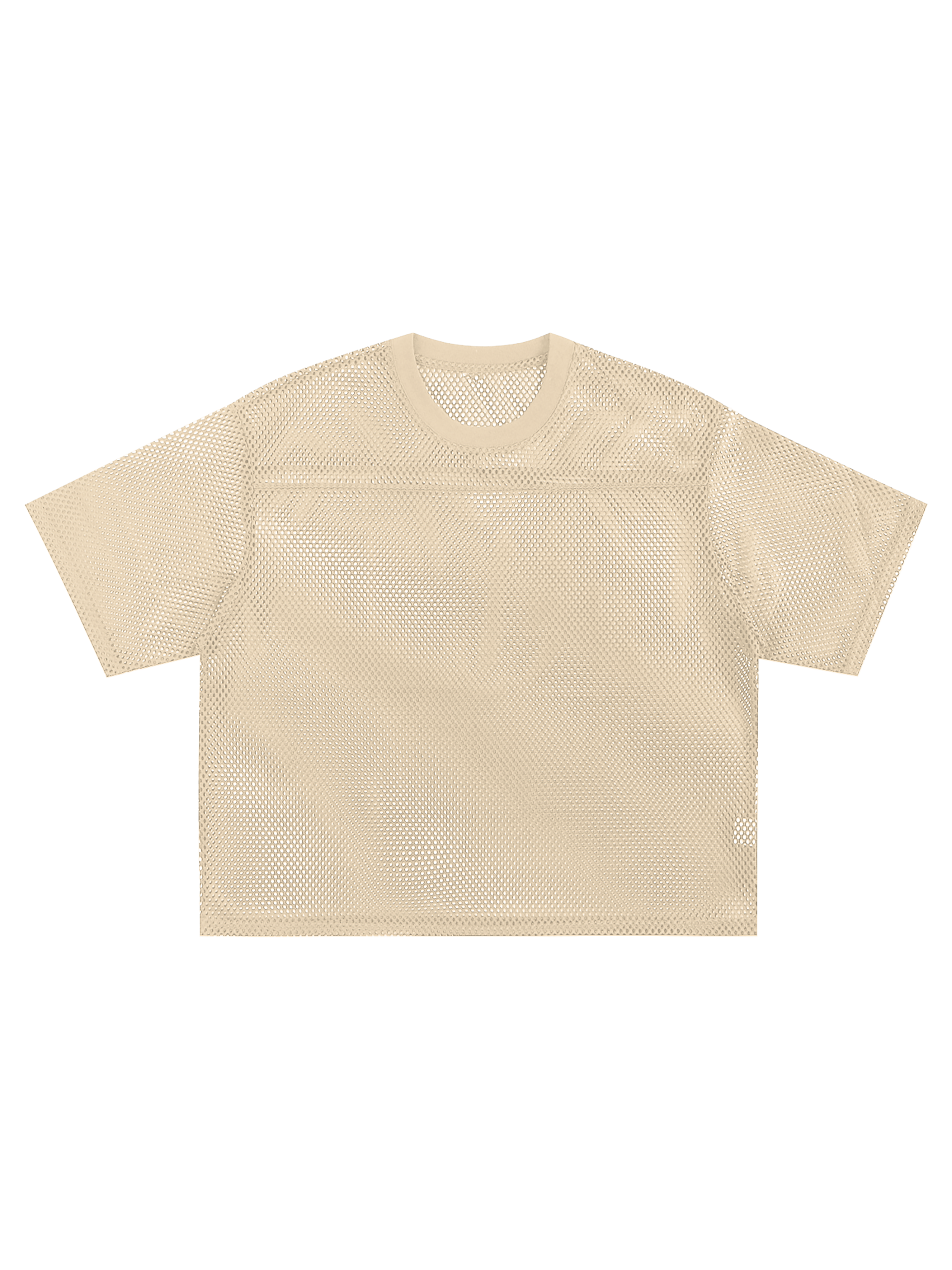 See-through Boxy Net T-Shirt-M