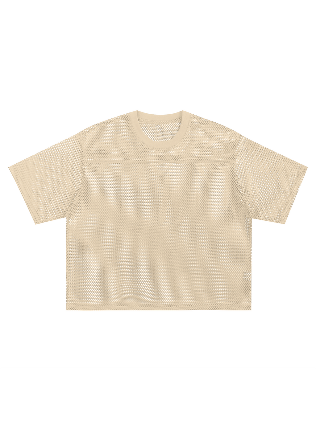 See-through Boxy Net T-Shirt-W