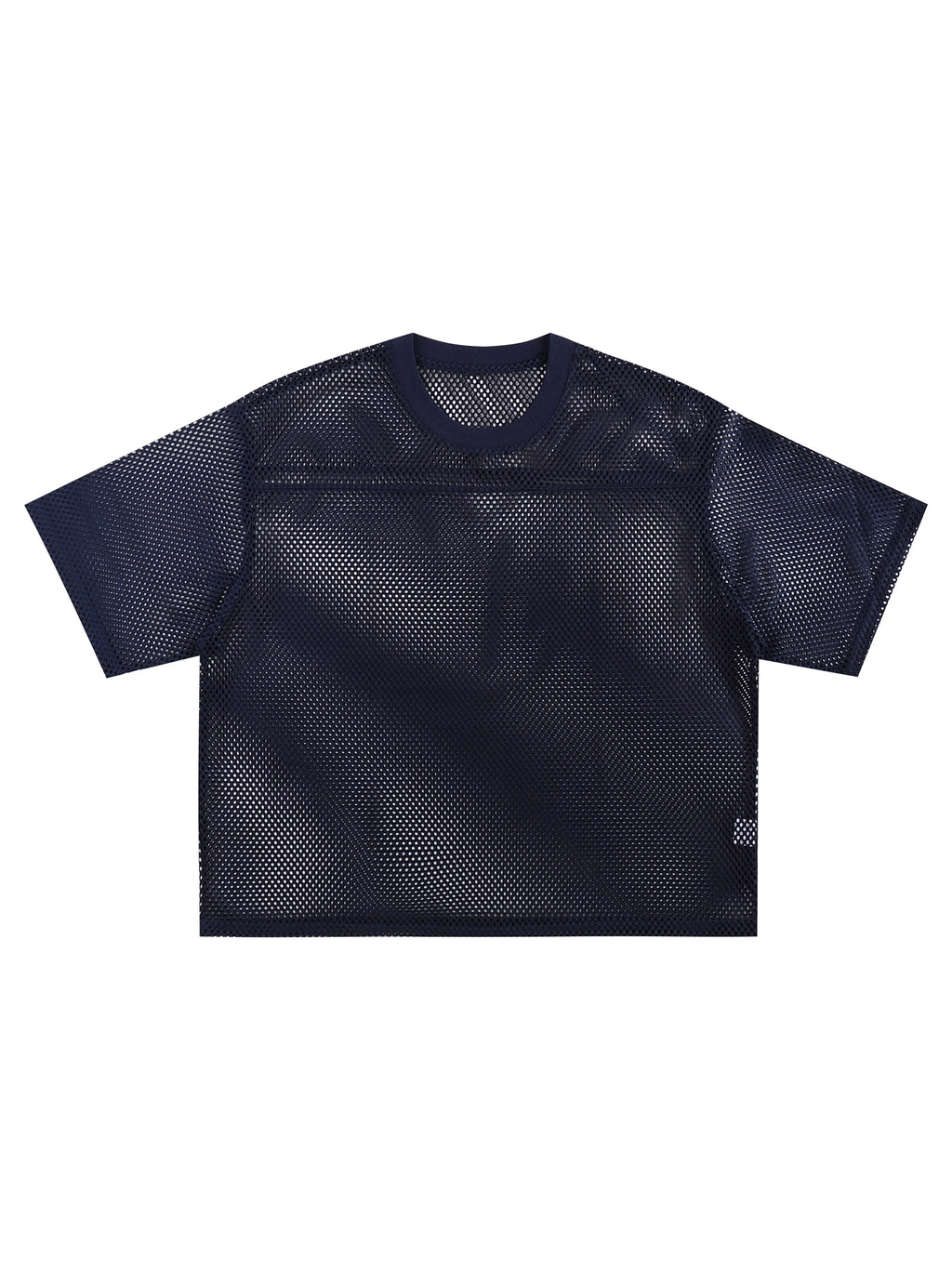 See-through Boxy Net T-Shirt-M