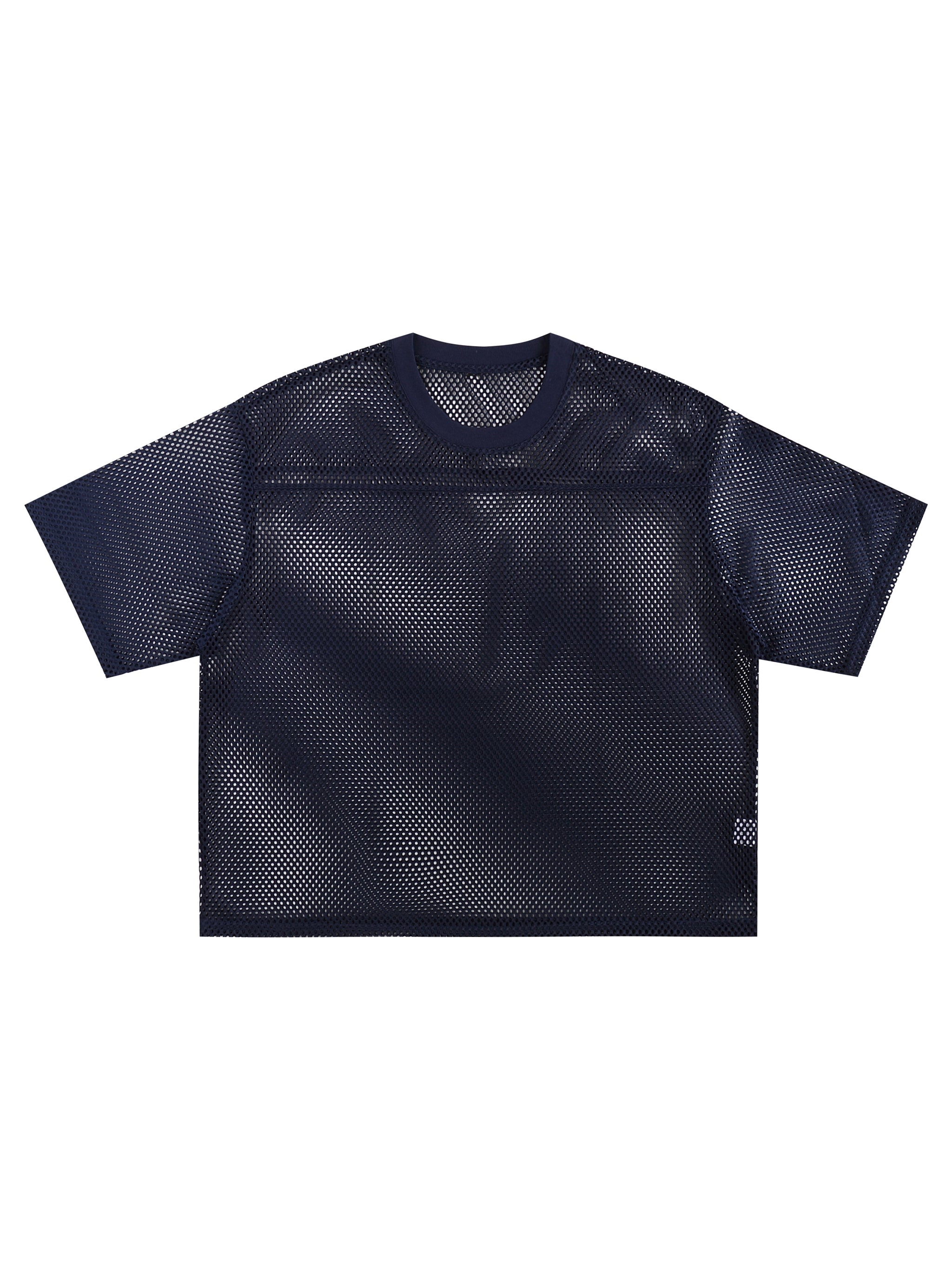 See-through Boxy Net T-Shirt-M
