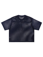 See-through Boxy Net T-Shirt-M