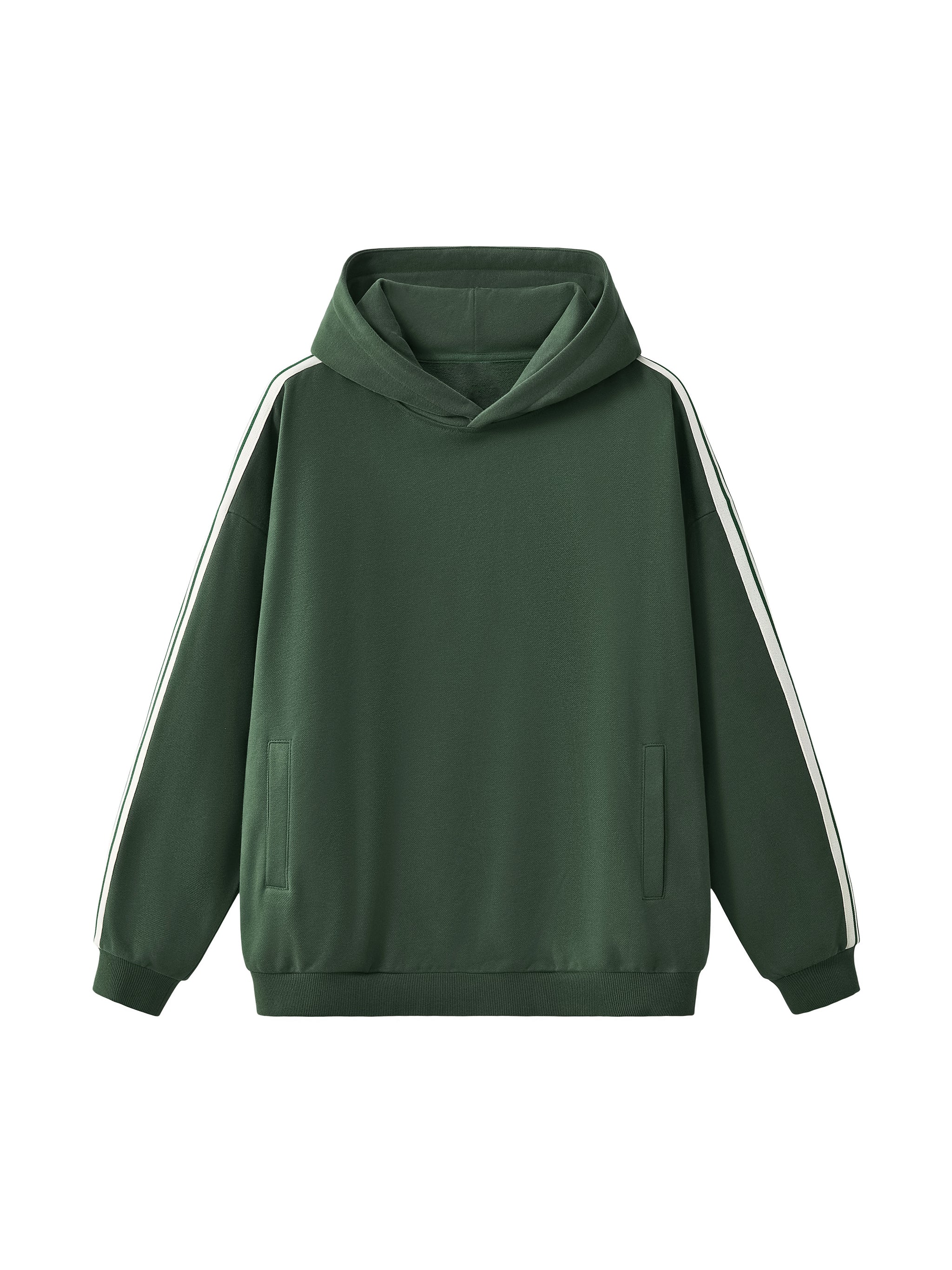 Side Stripe Drop-Shoulder Hoodie