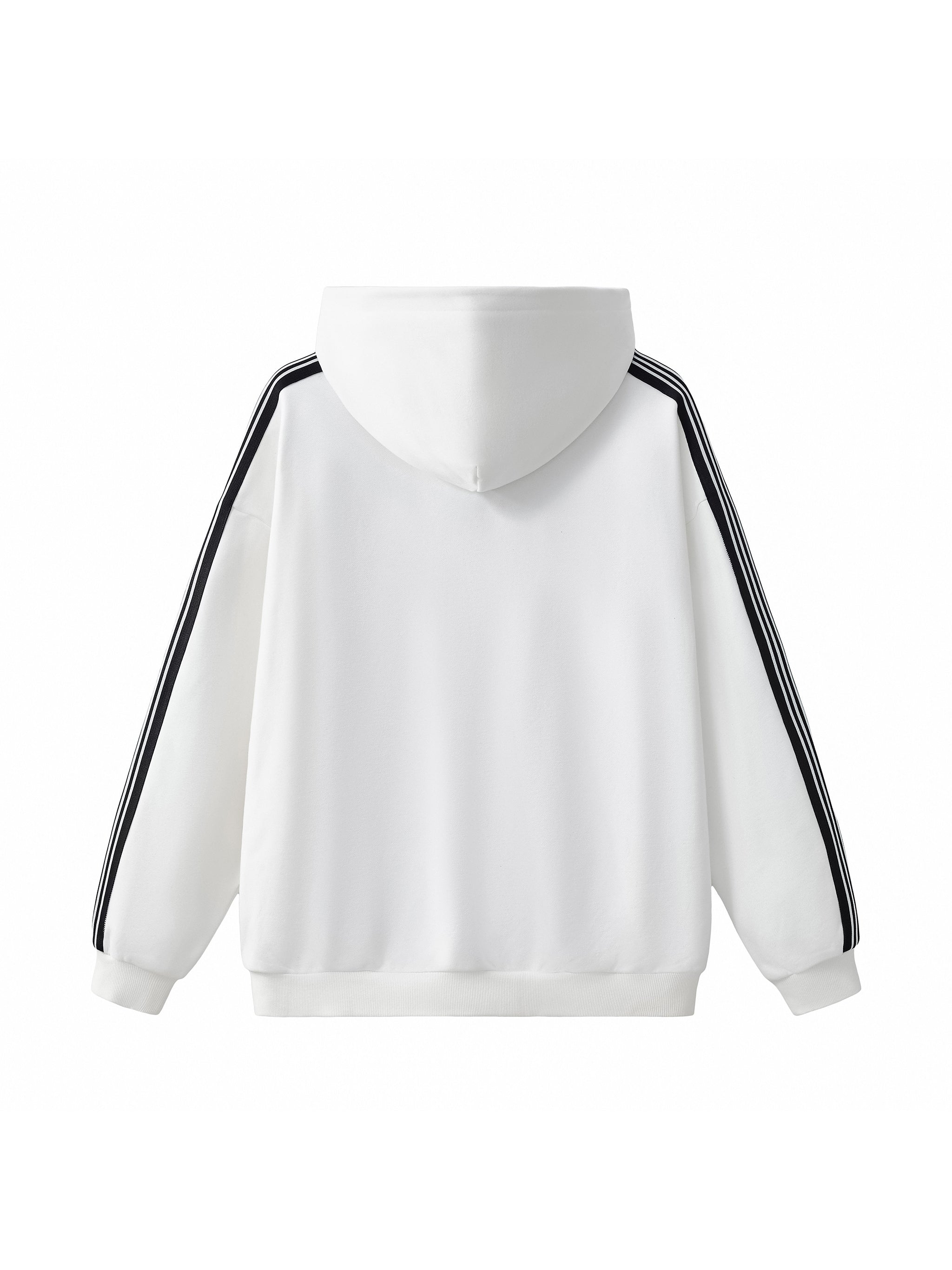 Side Stripe Drop-Shoulder Hoodie
