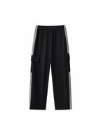 Side Stripe Straight-Leg Pants