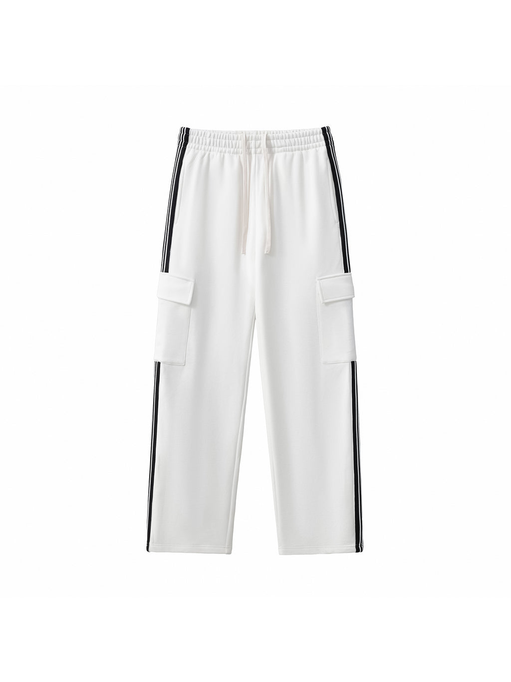 Side Stripe Straight-Leg Pants