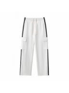 Side Stripe Straight-Leg Pants