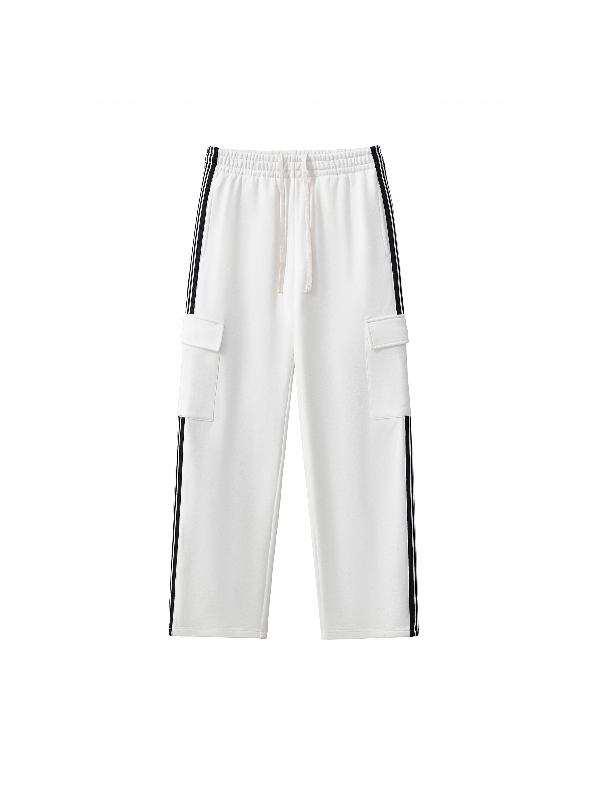 Side Stripe Straight-Leg Pants