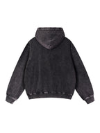 Snow Wash Hand-Frayed Heavyweight  Hoodie