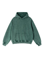 Snow Wash Hand-Frayed Heavyweight  Hoodie