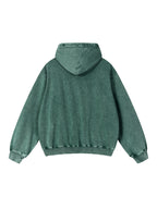 Snow Wash Hand-Frayed Heavyweight  Hoodie