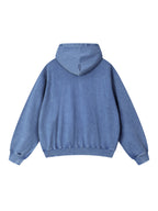 Snow Wash Hand-Frayed Heavyweight  Hoodie