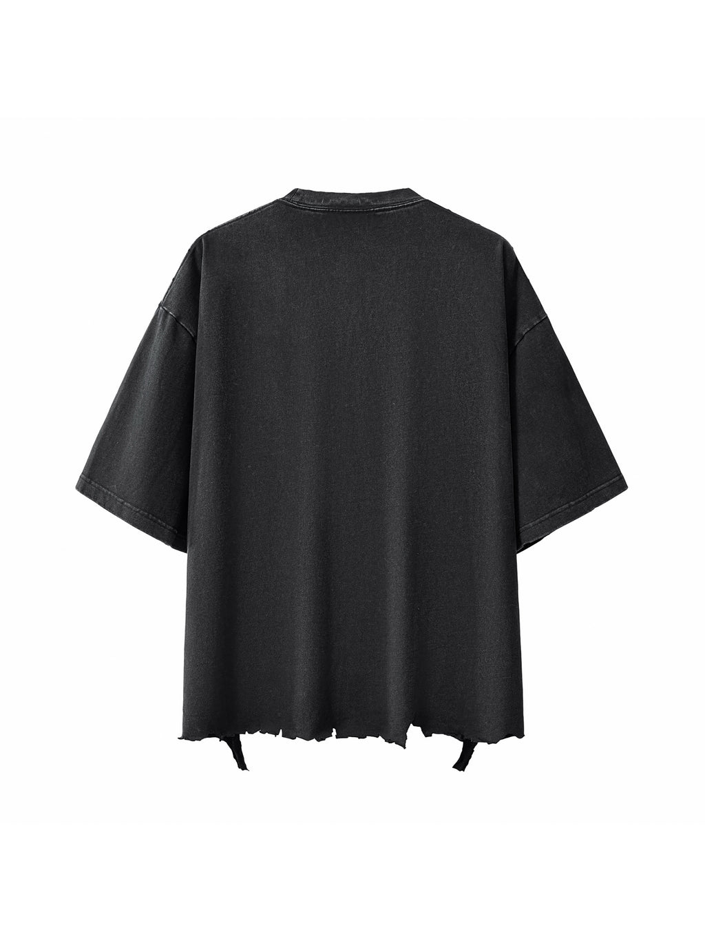 Snow Wash Raw-Hem Boxy T-shirt