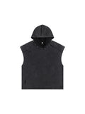 Snow Washed Boxy Hooded Tank Top