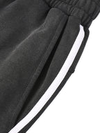 Snow Washed Contrast Tape Sweatpants