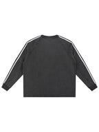 Snow Washed Contrast Tape Sweatshirt