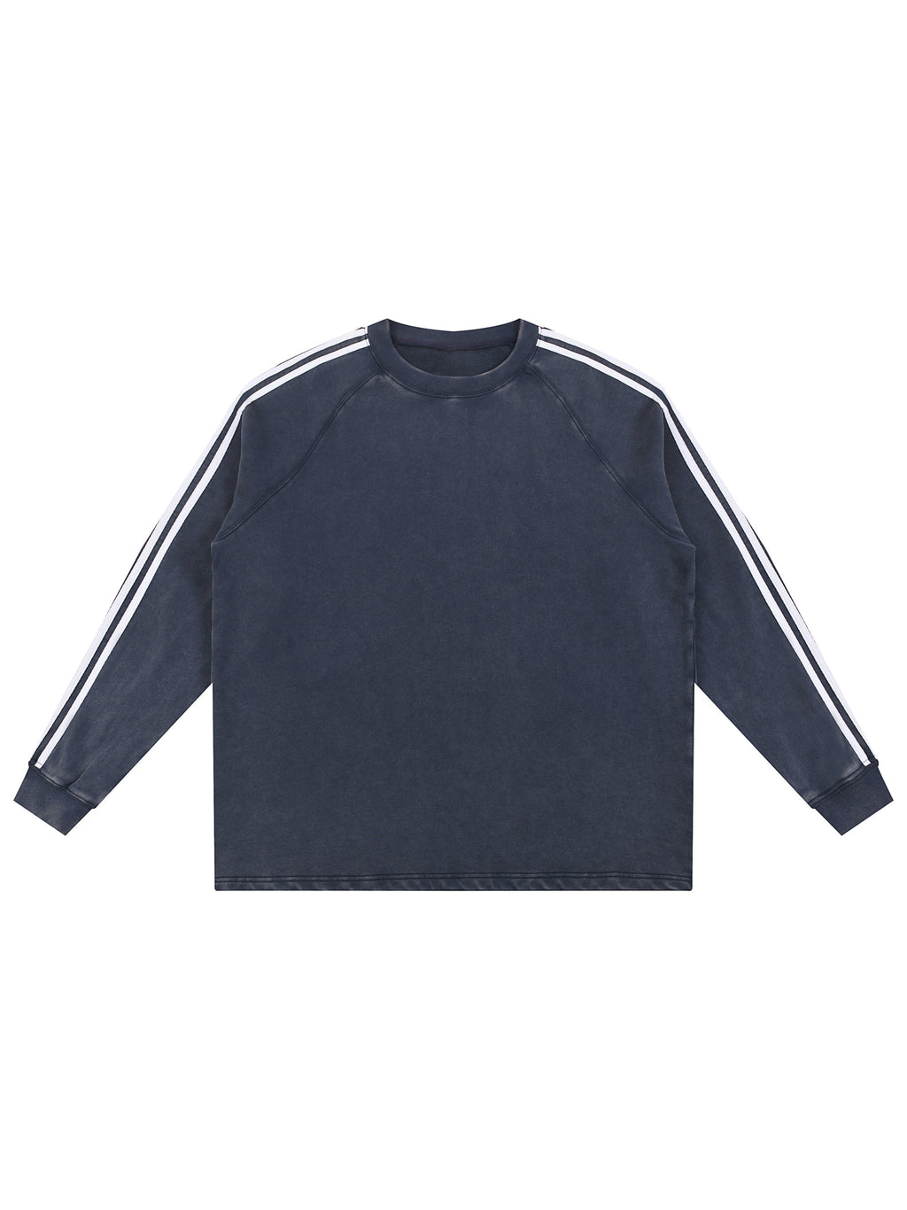 Snow Washed Contrast Tape Sweatshirt