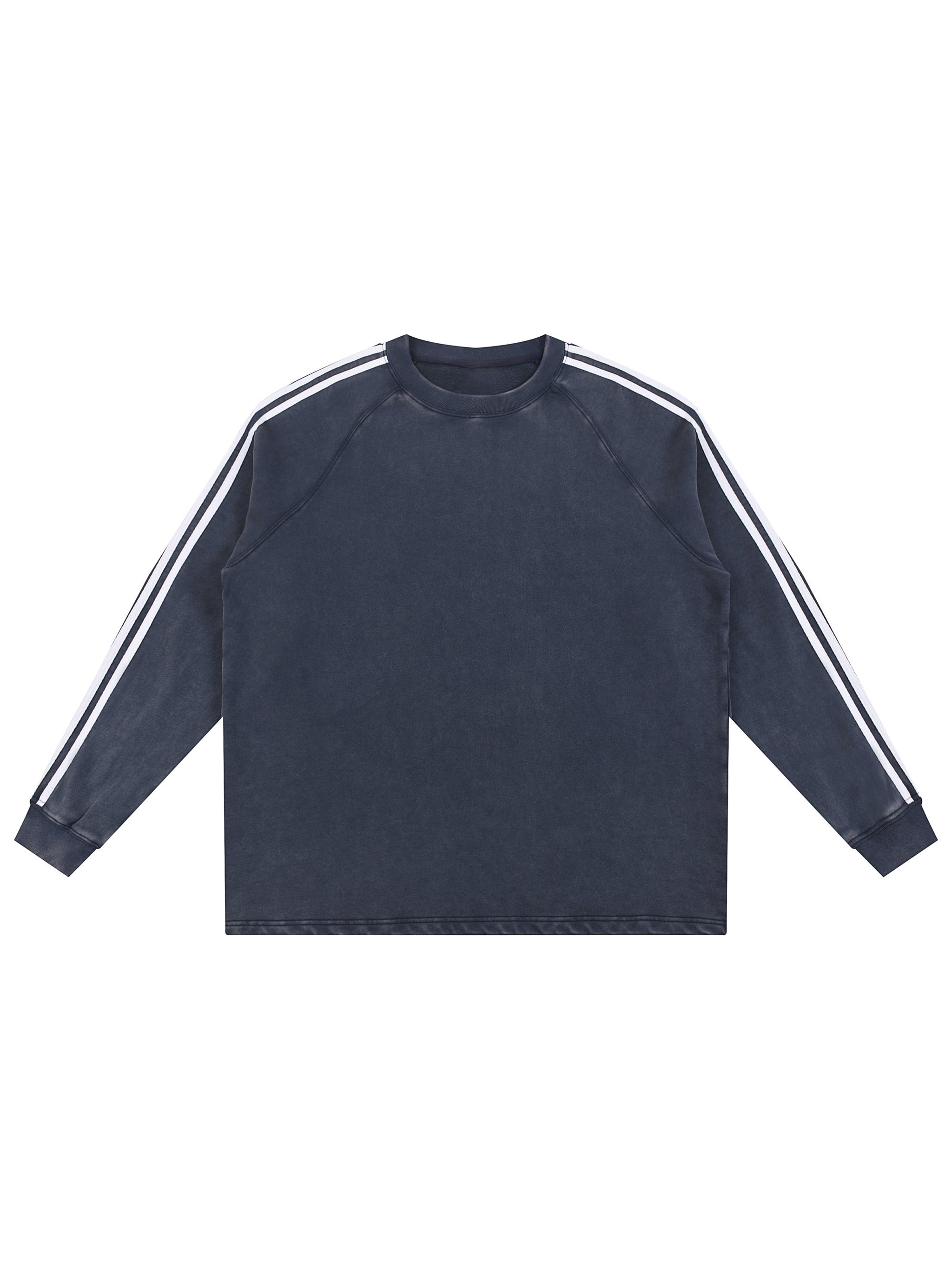 Snow Washed Contrast Tape Sweatshirt