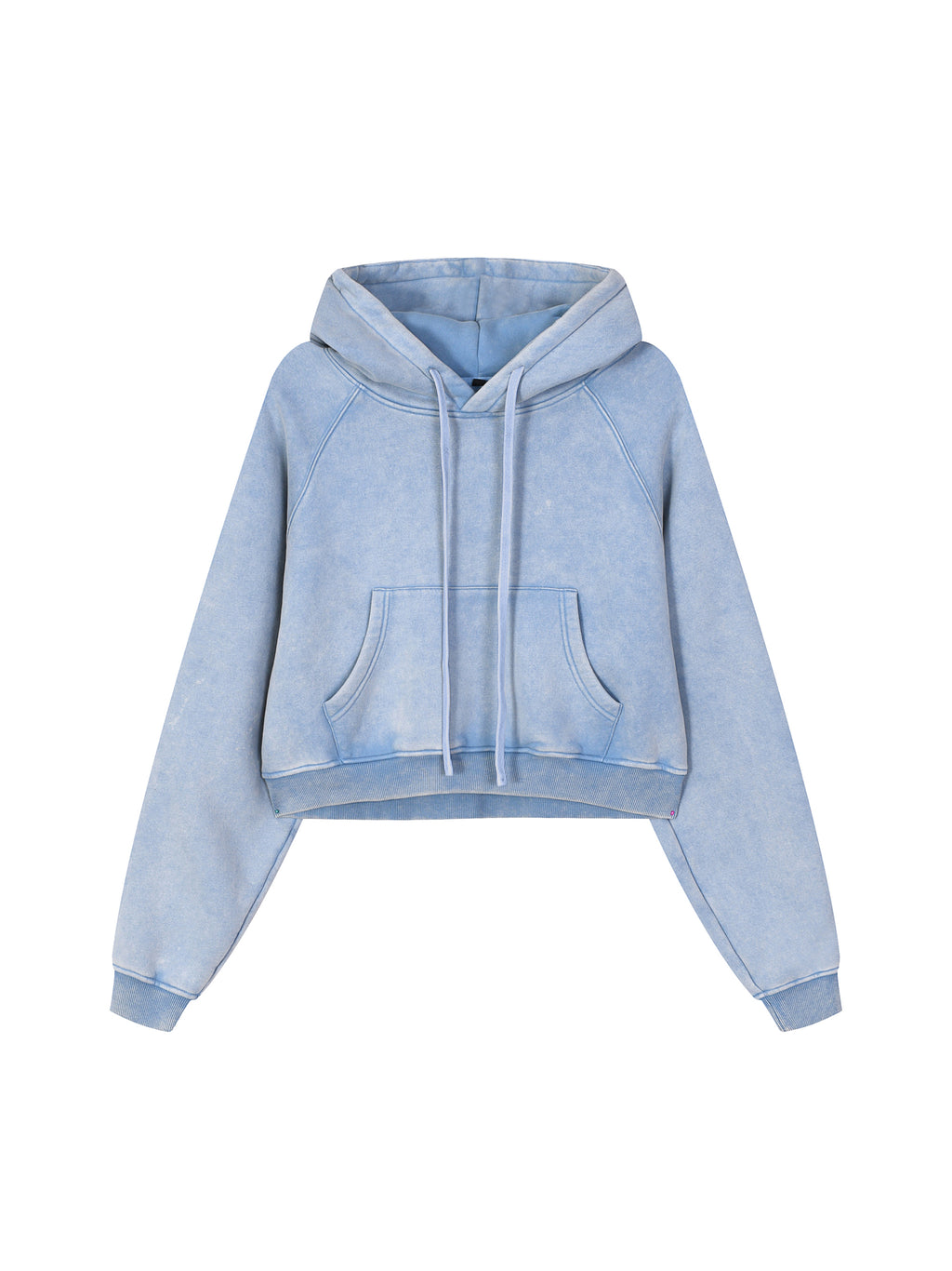 Snow Washed Cropped Hoodie