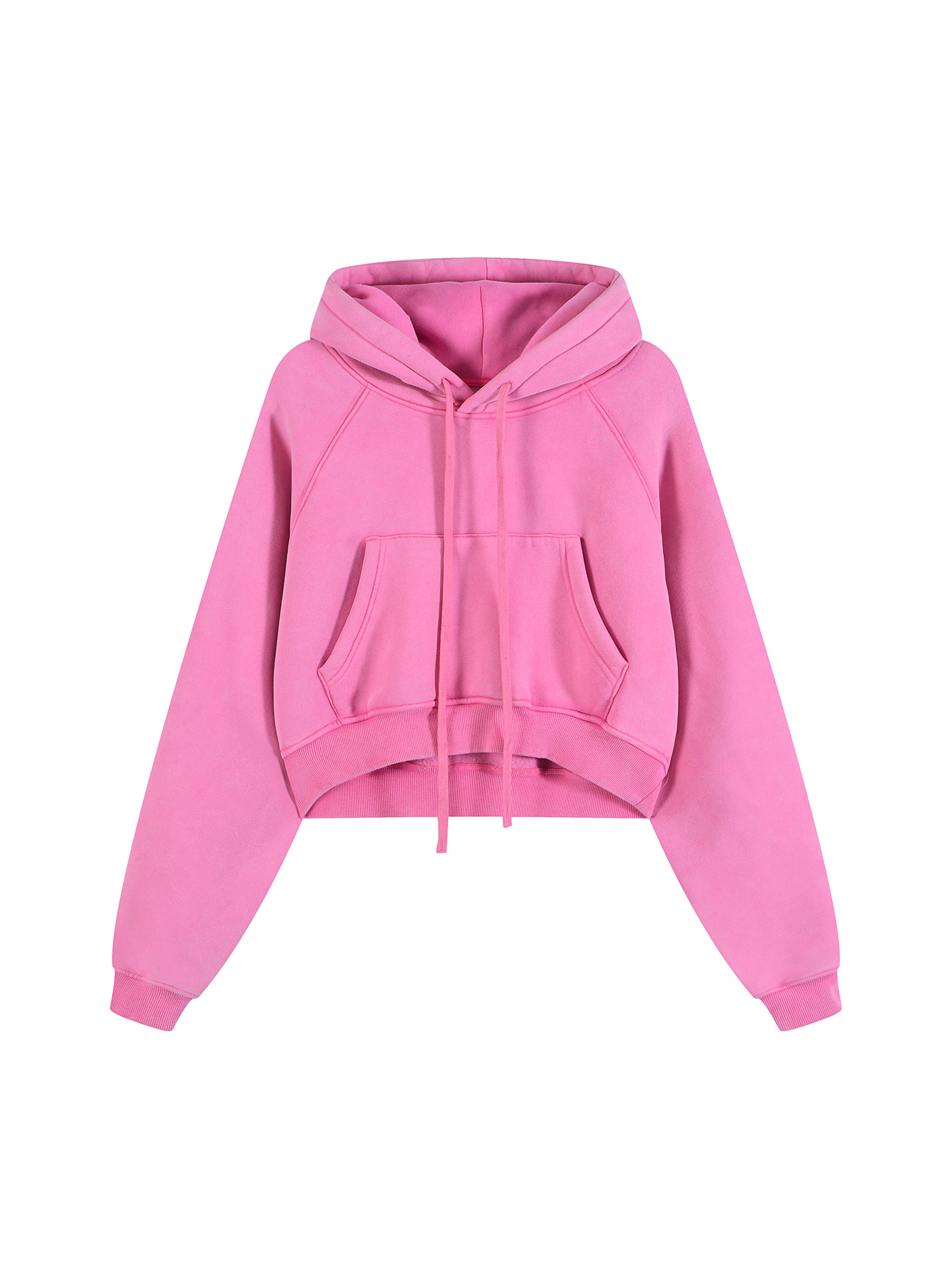 Snow Washed Cropped Hoodie