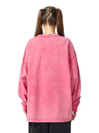 Snow Washed Frayed Edge T-Shirt Women
