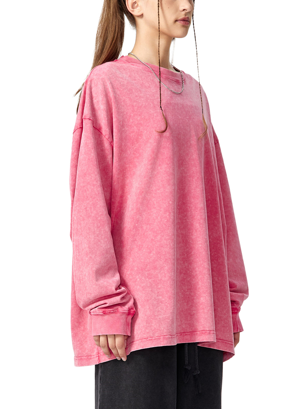Snow Washed Frayed Edge T-Shirt Women
