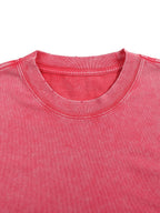 Snow Washed Frayed Edge T-Shirt Men