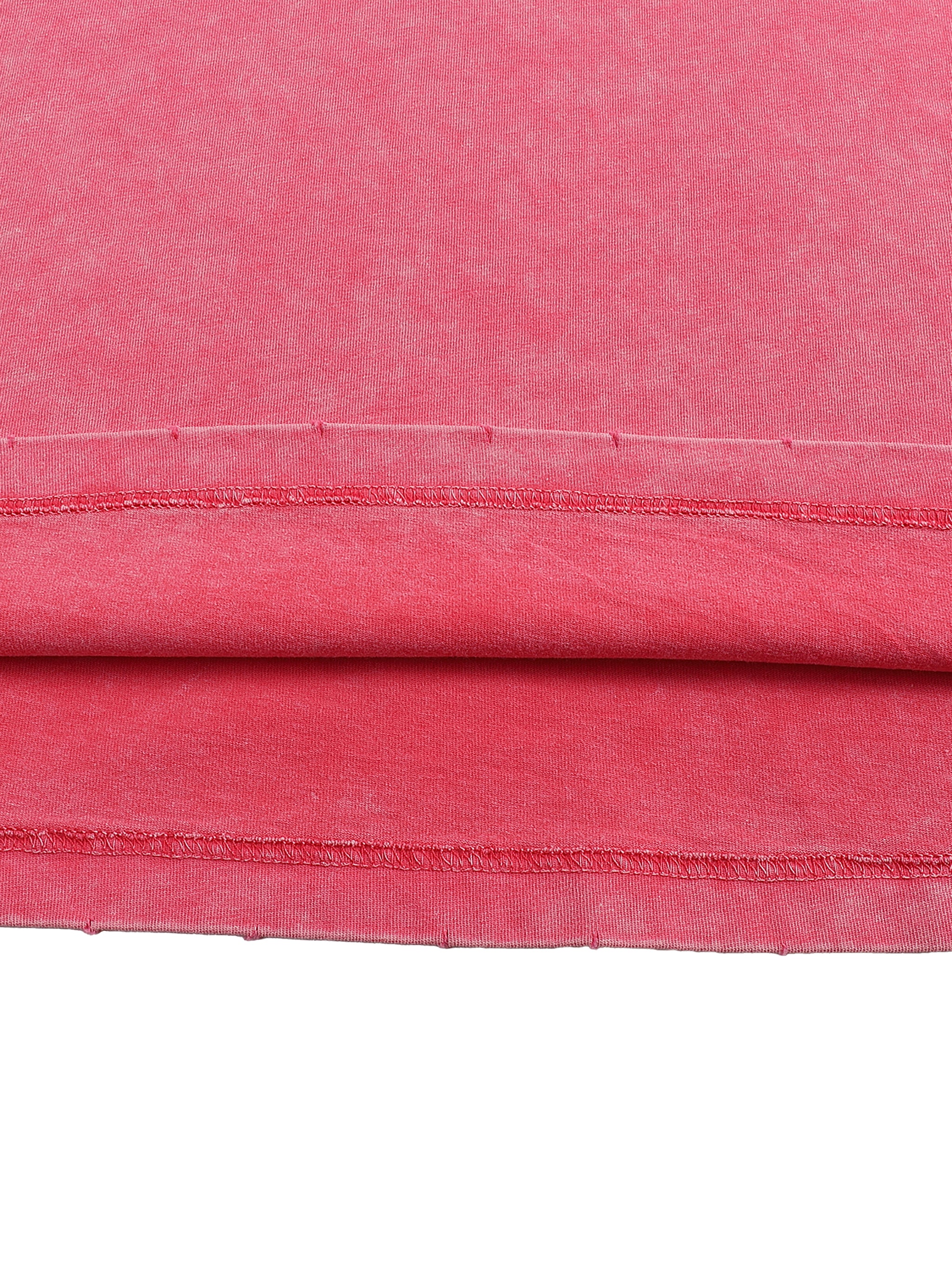 Snow Washed Frayed Edge T-Shirt Men