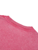 Snow Washed Frayed Edge T-Shirt Women