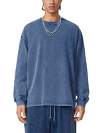 Snow Washed Frayed Edge T-Shirt Men