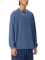 Snow Washed Frayed Edge T-Shirt Men