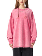 Snow Washed Frayed Edge T-Shirt Women