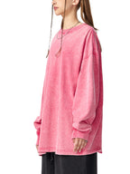 Snow Washed Frayed Edge T-Shirt Women