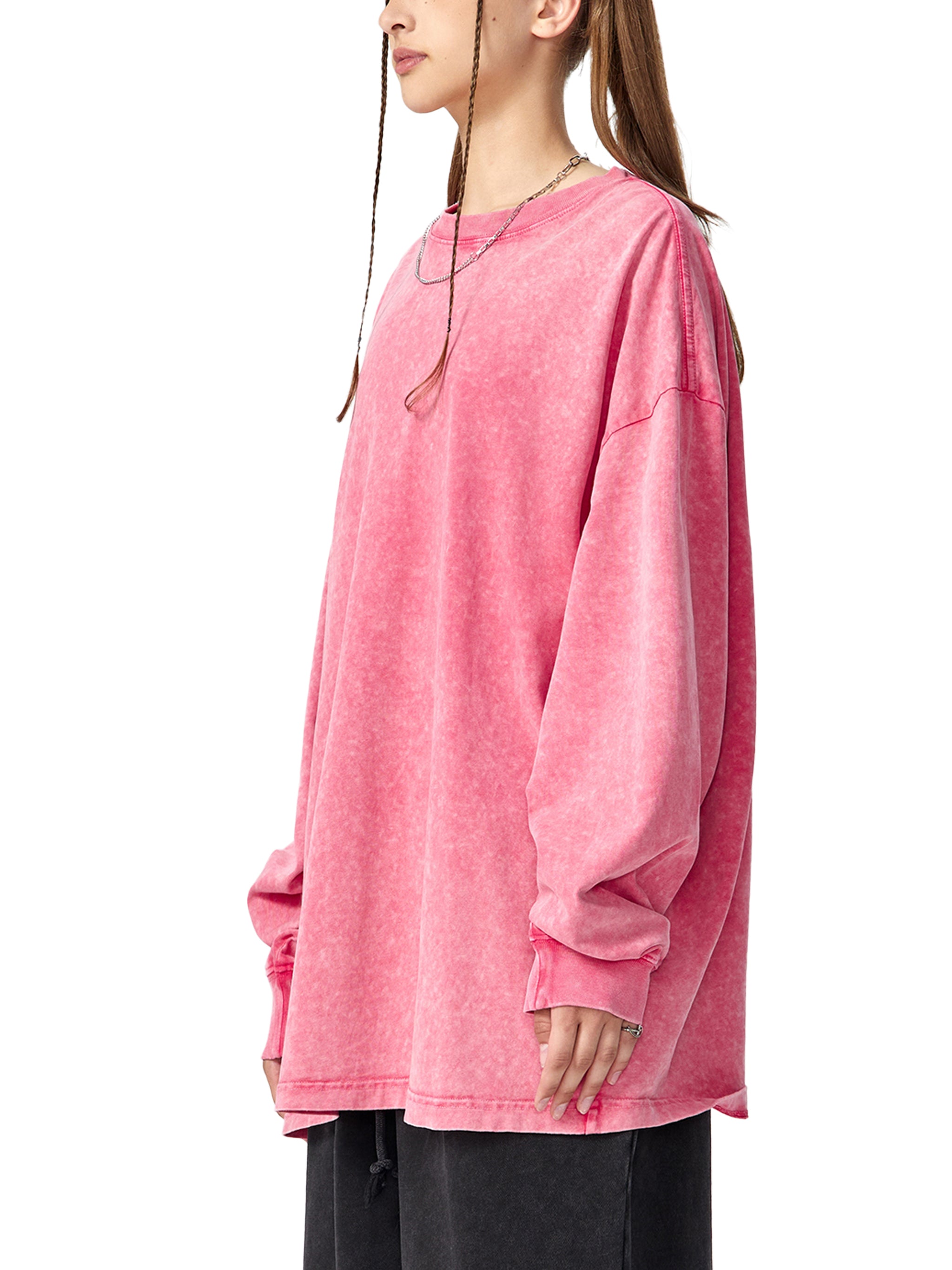 Snow Washed Frayed Edge T-Shirt Women