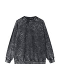 Snow Washed Hand-Frayed Sweatshirt