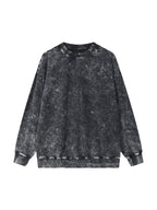 Snow Washed Hand-Frayed Sweatshirt